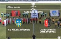 Football Ligue 2 : vidéo du match AC Arles Avignon - USBCO Boulogne du 04 février 2012. Le samedi 4 février 2012 à Avignon. Vaucluse. 